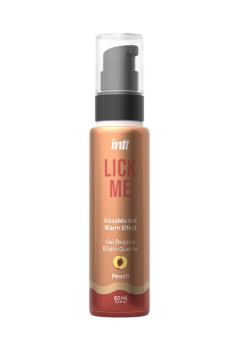 Їстівний гель зі смаком персика Intt Lick Me Peach та зігріваючим ефектом, 50 мл