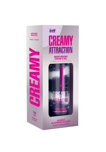Зволожувальний крем-гель 2в1 Intt Creamy Attraction Blackberry для поцілунків, 100 мл