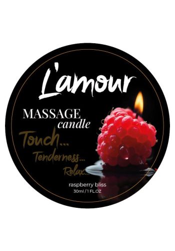 Масажна свічка L'amour Raspberry Bliss з ароматом малини, 30 мл
