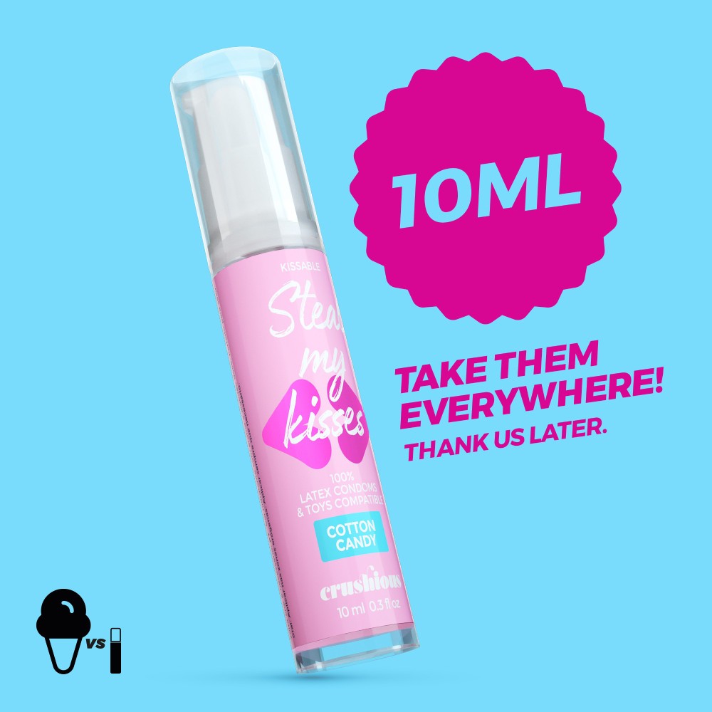 Оральний лубрикант Crushious Cotton Candy, компактний, в подорож, 10 мл