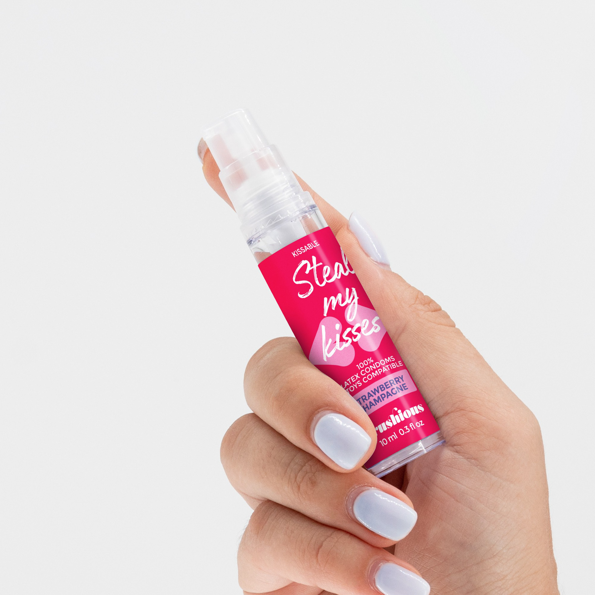 Оральний лубрикант Crushious Strawberry Champagne, компактний, в подорож 10 мл