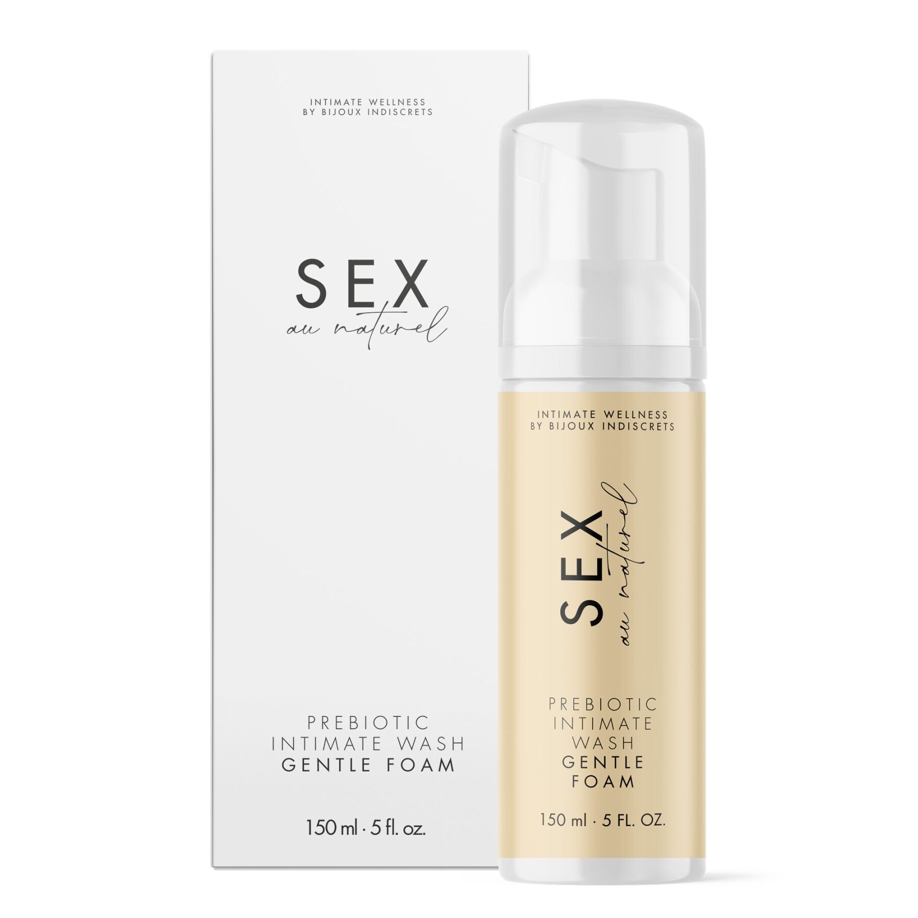Піна для інтимної гігієни Bijoux Indiscrets Naturel Prebiotic Intimate Wash Gentle Foam, 150 мл