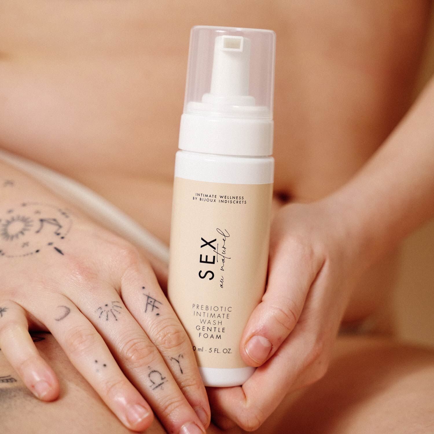 Піна для інтимної гігієни Bijoux Indiscrets Naturel Prebiotic Intimate Wash Gentle Foam, 150 мл