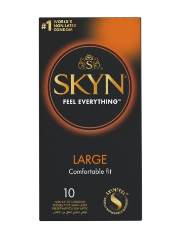 Безлатексні преміум-презервативи SKYN Large 10 шт, збільшений розмір