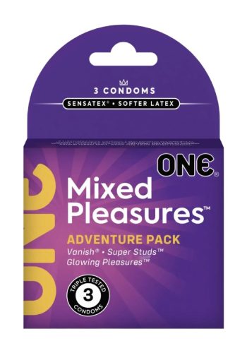Презервативи ONE Mixed Pleasure - різні, 3 шт
