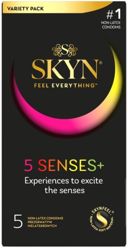 Безлатексні преміум-презервативи SKYN 5 Senses, 5 видів, 5 шт