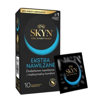 Безлатексні преміум-презервативи SKYN Extra Lubricated 10 шт, ультратонкі, на 40 % більше змазки