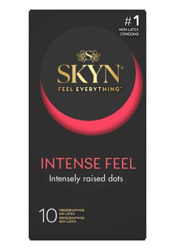 Безлатексні преміум-презервативи SKYN Intense Feel 10 шт, точковий рельєф