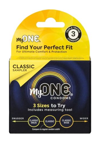 Презерватив MyONE Classic Sampler (три розміри для порівняння)
