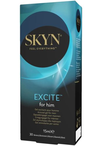 Стимулюючий гель для чоловіків SKYN Excite for him 15 мл, поколювання, тепло-холод, містить L-аргінін