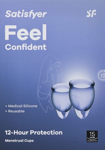 Набір менструальних чаш Satisfyer Feel Confident, 15мл і 20мл, мішечок для зберігання