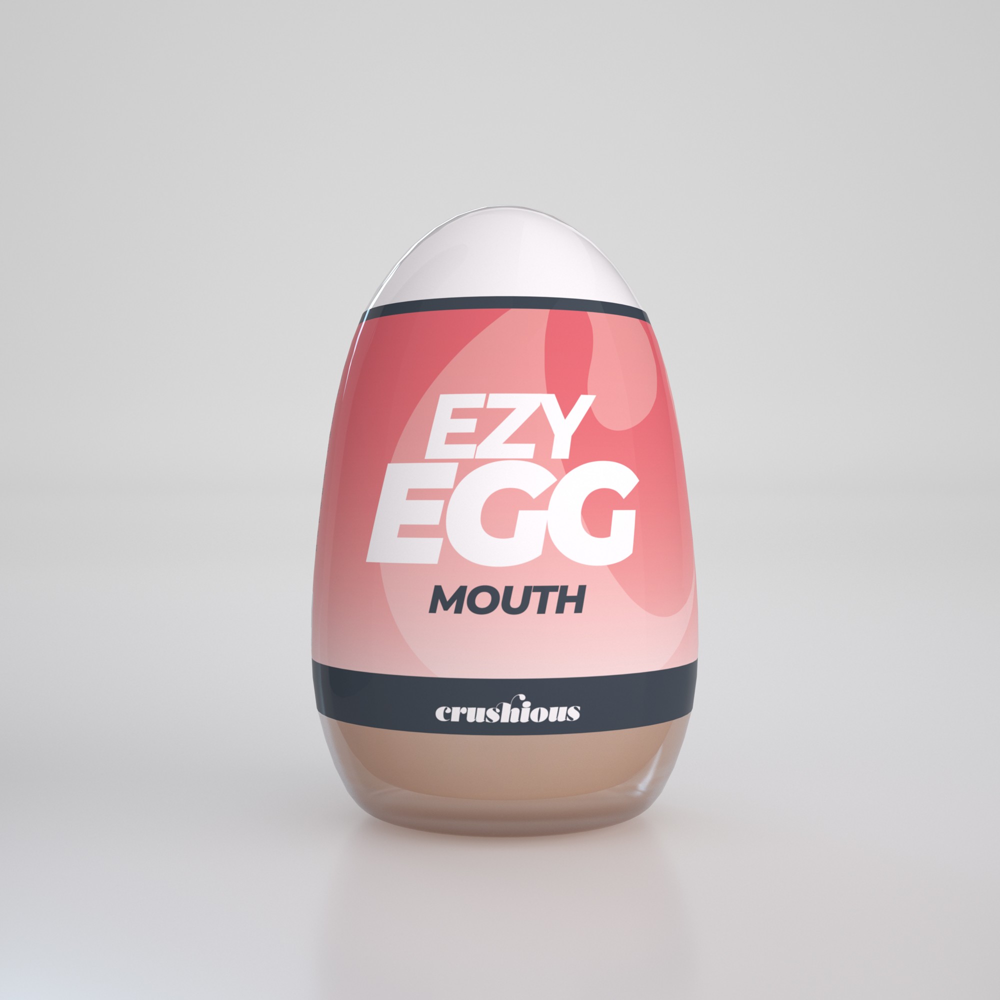 Багаторазовий мастурбатор-яйце, рот CRUSHIOUS EZY EGG THE Mouth, реалістичний
