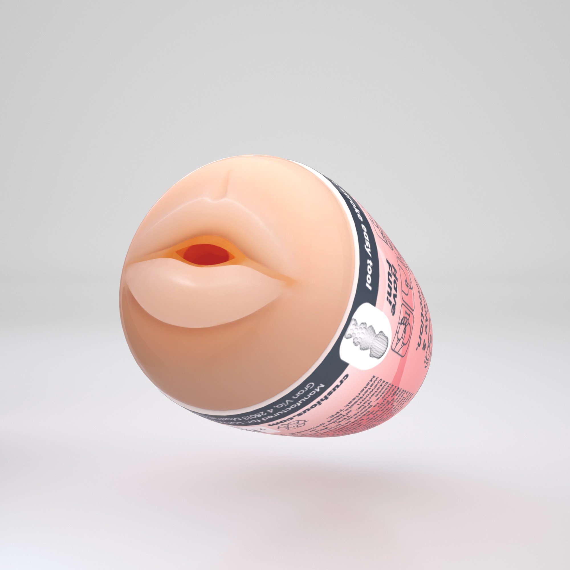 Багаторазовий мастурбатор-яйце, рот CRUSHIOUS EZY EGG THE Mouth, реалістичний