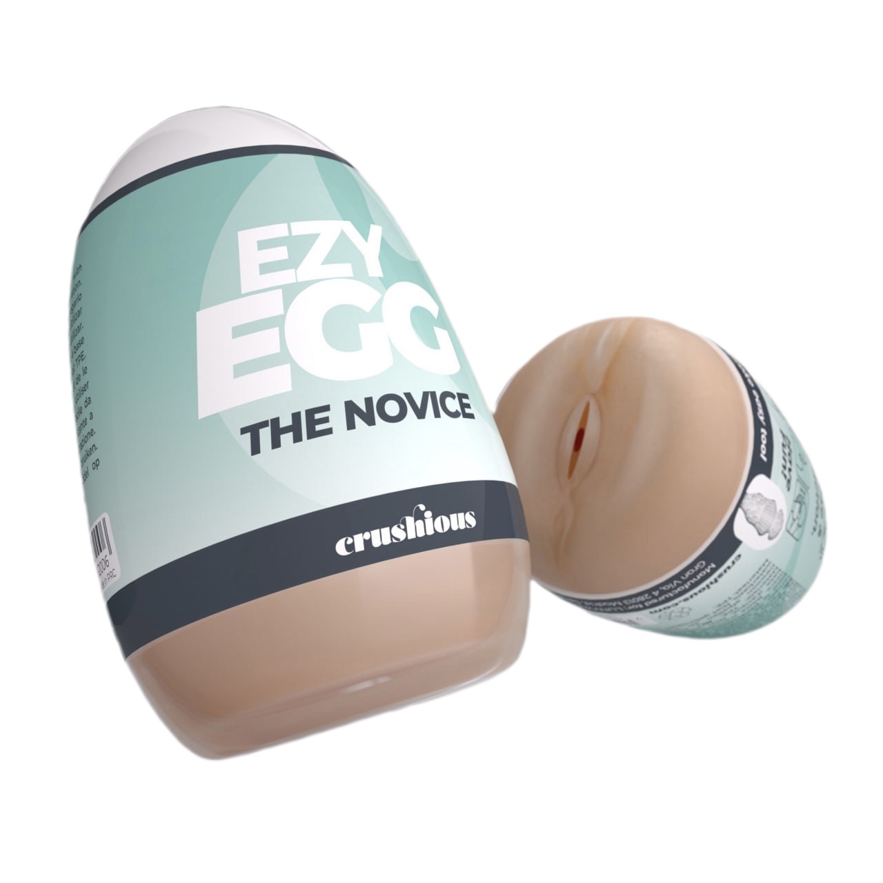 Багаторазовий мастурбатор-яйце, вагіна CRUSHIOUS EZY EGG THE Novice, реалістичний