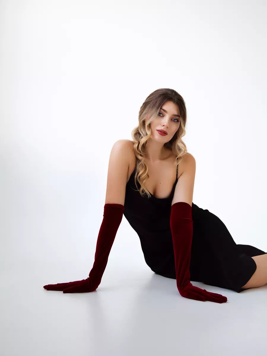 Рукавички Model 29 Velvet Bordo