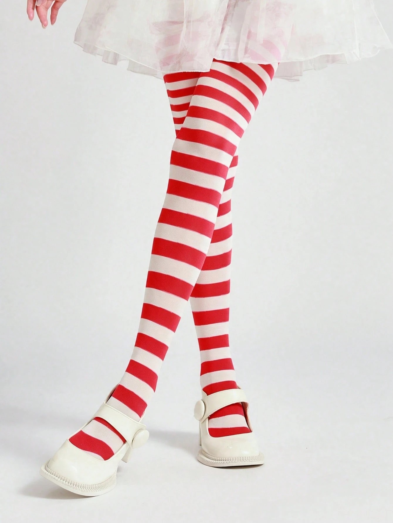 Колготи Stripe Red-White 40 DEN