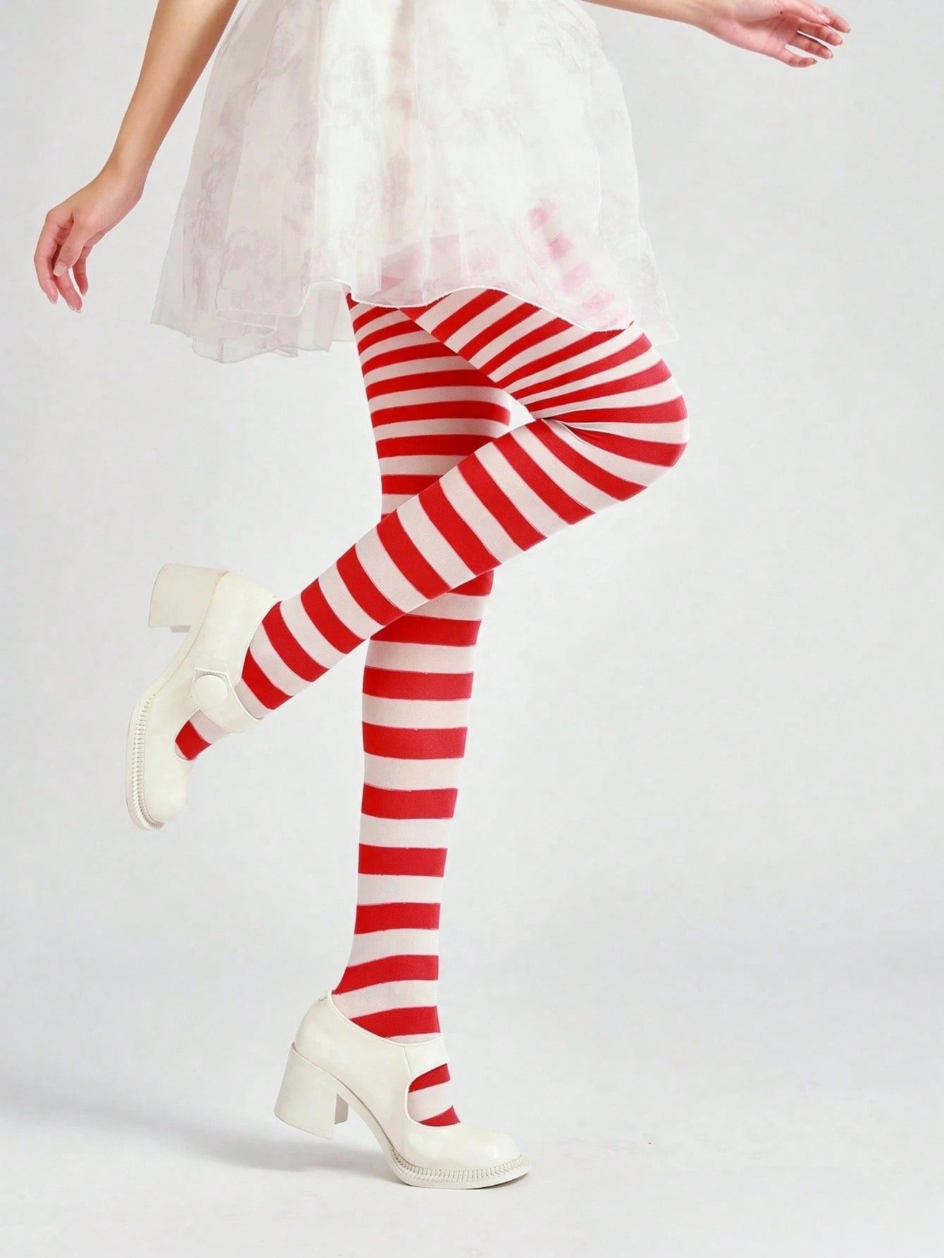 Колготи Stripe Red-White 40 DEN