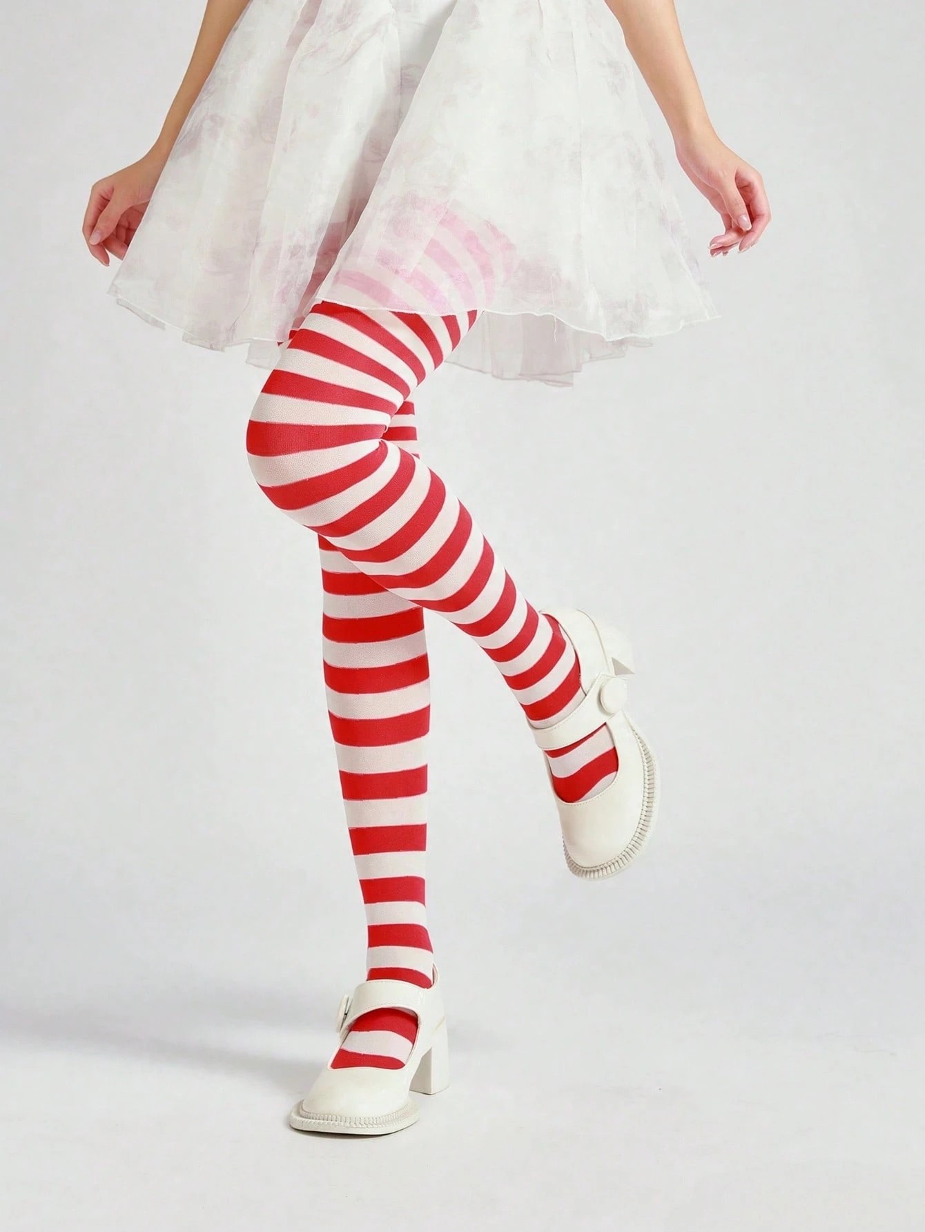 Колготи Stripe Red-White 40 DEN
